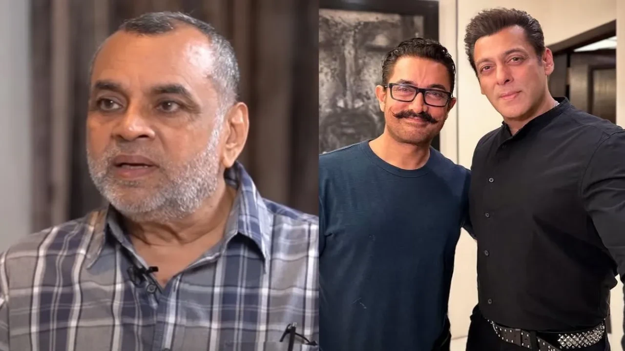 Paresh Rawal compares Salman Khan and Aamir Khan: 'Salman hawa ka jhoka hai...' (Credits: Pinkvilla, Salman Khan's IG) Paresh Rawal, Aamir Khan, Salman Khan