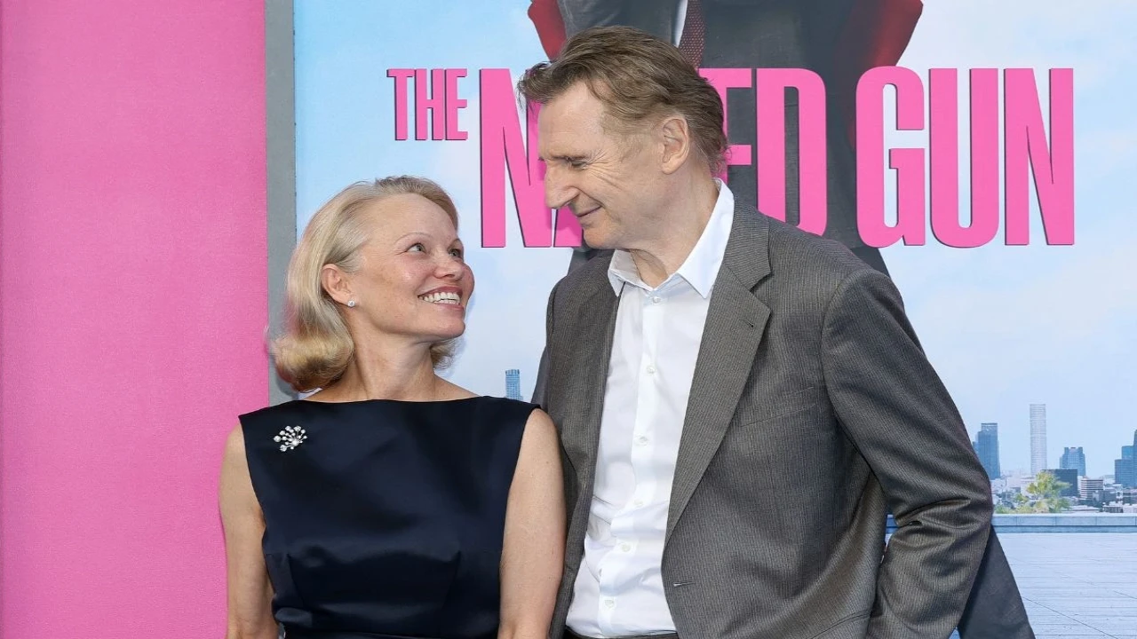 Pamela Anderson and Liam Neeson (via Getty Images) (Image Courtesy: Getty Images)