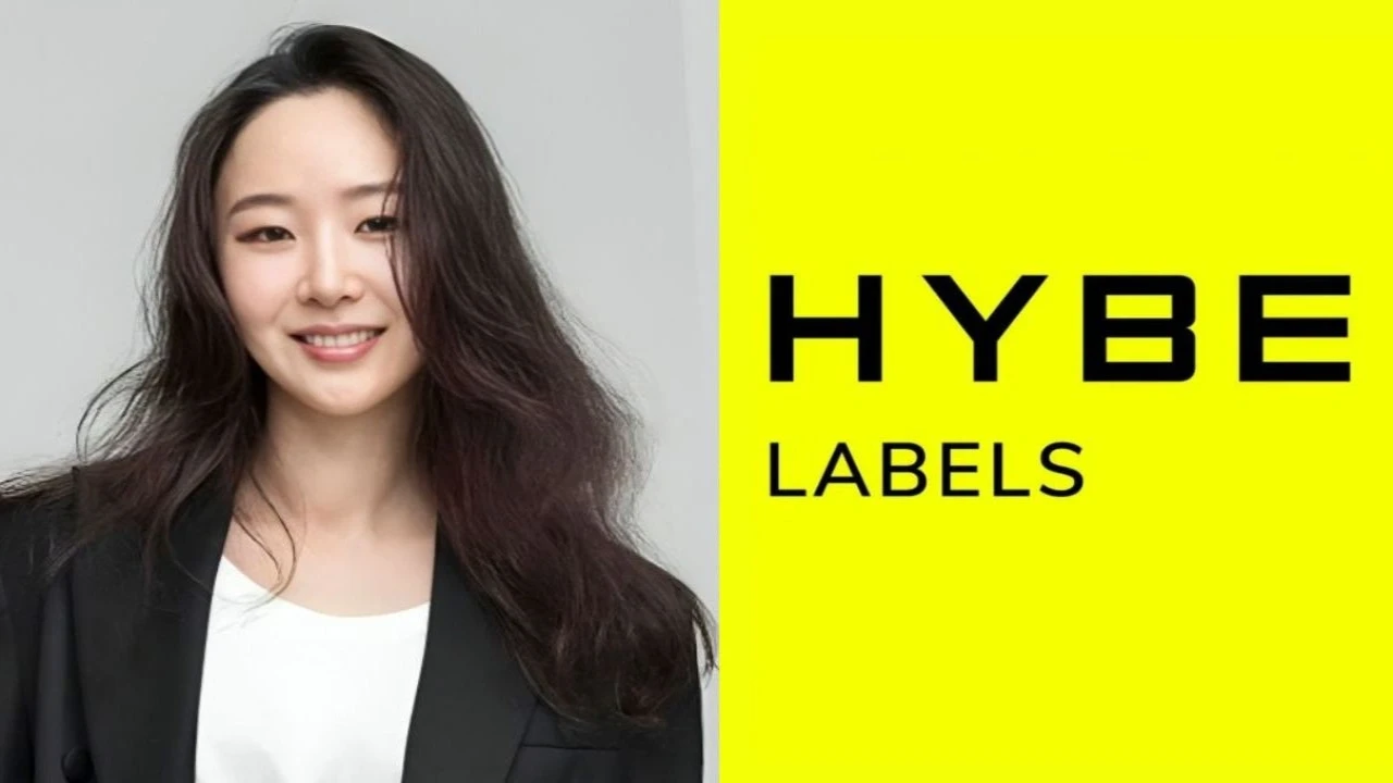 Min Hee Jin, HYBE's logo: courtesy of HYBE LABELS Min Hee Jin, HYBE's logo: courtesy of HYBE LABELS