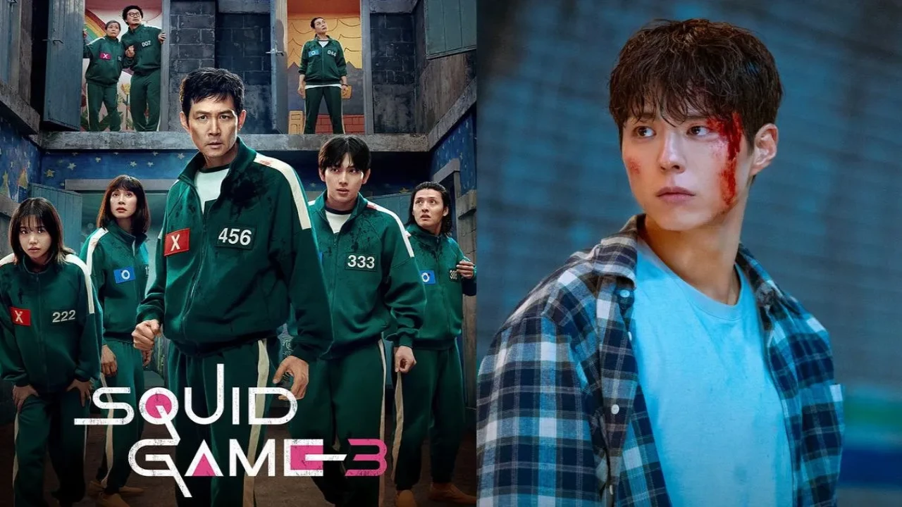 Squid Game 3 poster, Park Bo Gum: courtesy of Netflix Korea, JTBC Squid Game 3 poster, Park Bo Gum: courtesy of Netflix Korea, JTBC