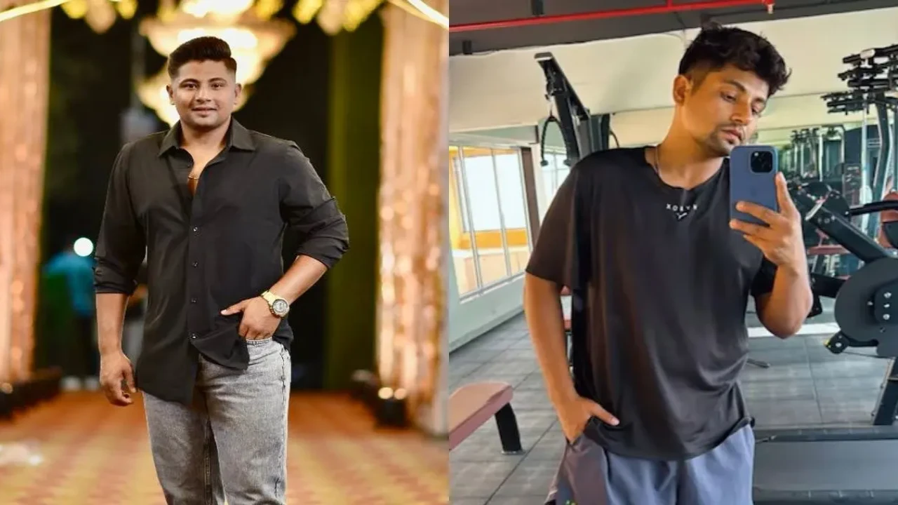 Sarfaraz Khan's massive weight loss transformation (PC: Sarfaraz Khan IG) Sarfaraz Khan's massive weight loss transformation