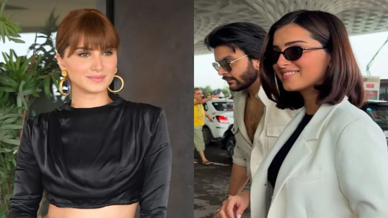 Tara Sutaria finally breaks silence on dating Veer Pahariya after viral flying kiss moment at fashion show Tara Sutaria finally breaks silence on dating Veer Pahariya after viral flying kiss moment at fashion show