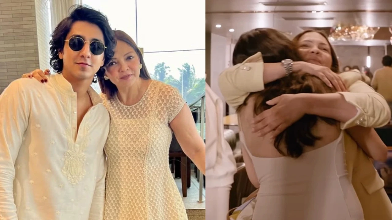 Saiyaara: Teary-eyed Ahaan Panday's mom Deanne requests hug from Aneet Padda. Picture courtesy: Deanne Panday, Alanna Panday/Instagram Saiyaara: Teary-eyed Ahaan Panday's mom Deanne requesting hug from Aneet Padda will melt your hearts