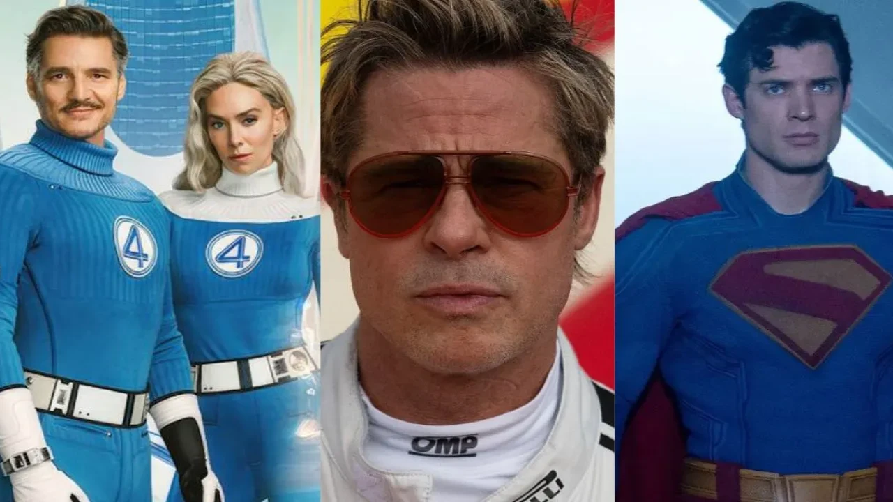 Fantastic Four vs F1 vs Superman Man Opening Weekend Box Office Collections: Marvel Superhero trails behind Brad Pitt & DC in India (Credits: Fantastic Four vs F1 vs Superman Man Opening Weekend Box Office Collections