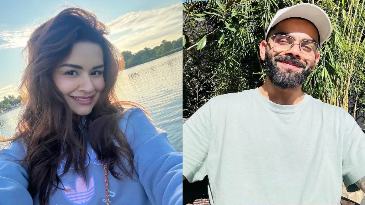 Avneet Kaur blushes as she indirectly reacts to Virat Kohli's accidental 'like' on her photo: ‘Milta rahe pyaar…’ (Credits: Avneet Kaur, Virat Kohli's IG) Avneet Kaur, Virat Kohli