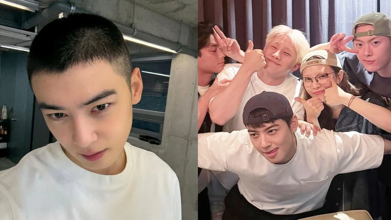 Cha Eun Woo: courtesy of Cha Eun Woo's Instagram