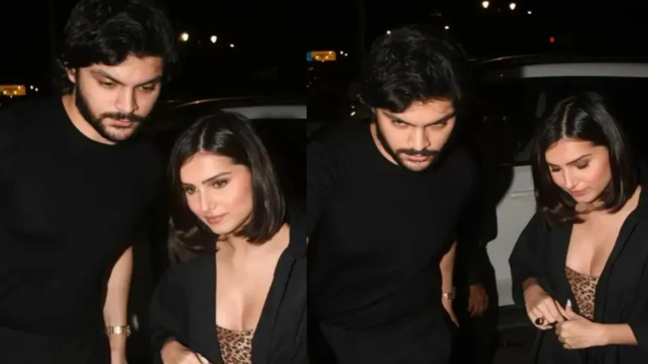 Pic credit: Viral Bhayani Veer Pahariya turns protective for rumored GF Tara Sutaria, holds her hand as they twin on their date night, WATCH