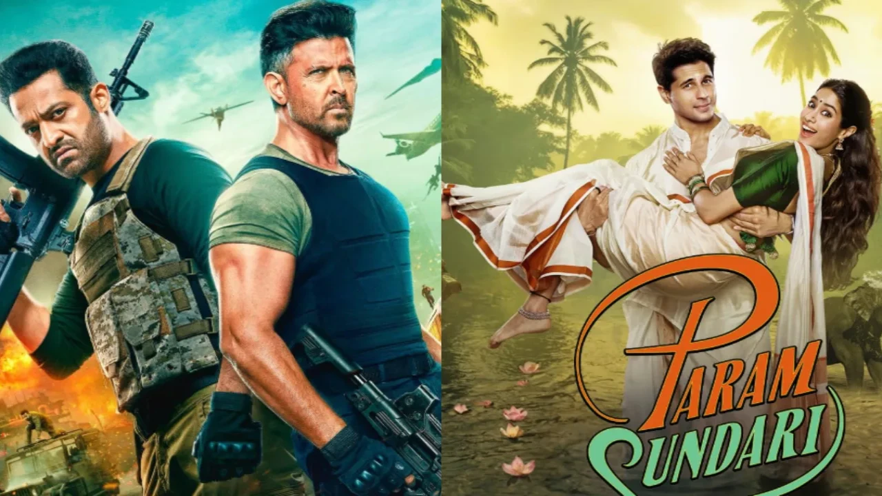 War 2 is set to be the biggest Hindi film opening of 2025 (Credit: YRF, Maddock) Hrithik Roshan, Jr NTR, Janhvi Kapoor, Sidharth Malhotra