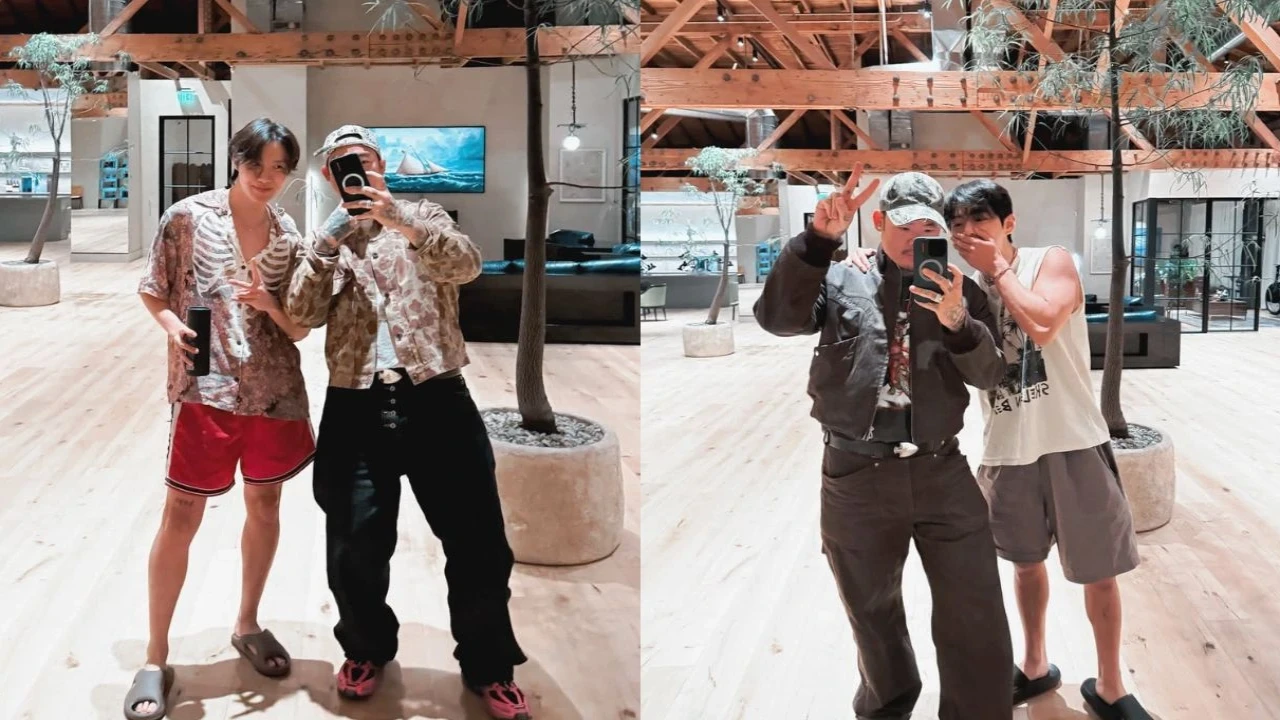 BTS’ J-Hope and V: courtesy of Dr. Woo's Instagram