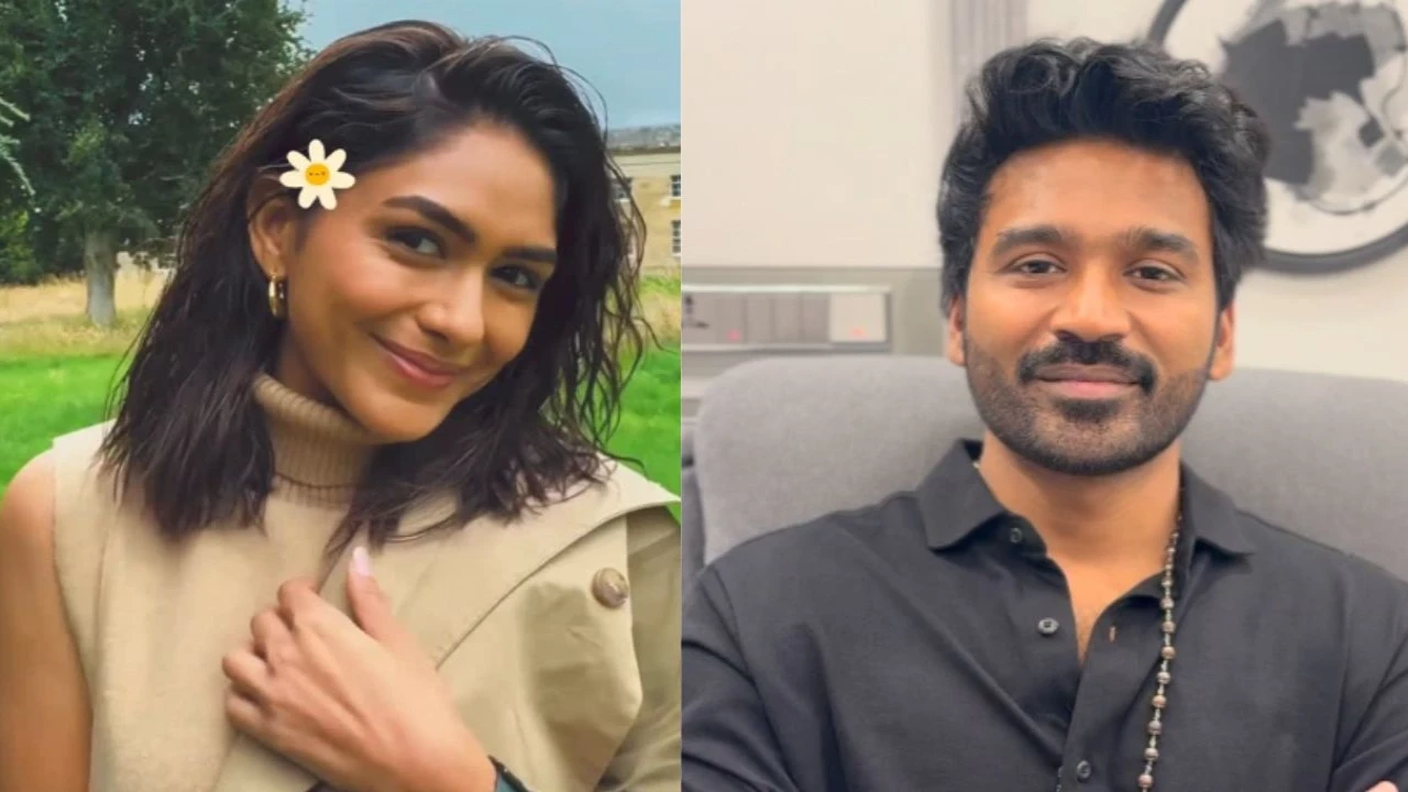 Mrunal Thakur and Dhanush (via Instagram) (Image Courtesy: Instagram)