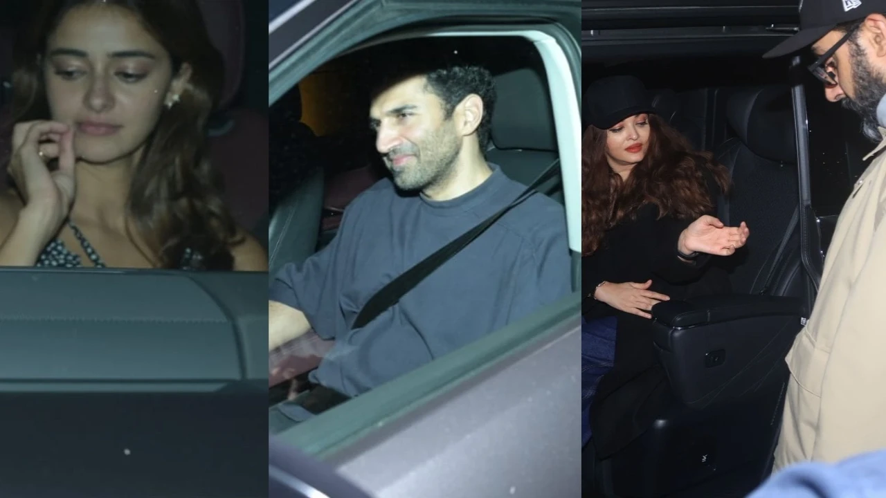 Big Spottings: Aishwarya Rai-Abhishek at airport to ex lovers Ananya and Aditya Roy Kapur attend Ahaan’s Saiyaara party