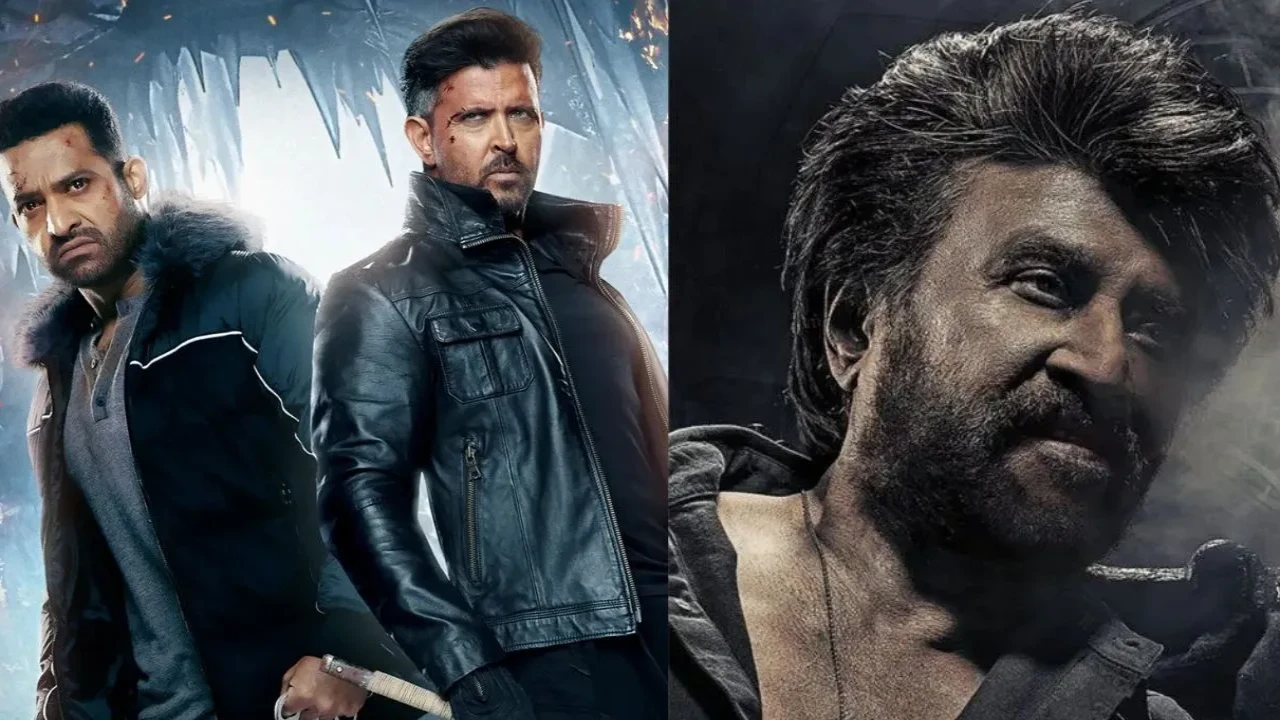 War 2 vs Coolie Worldwide Box Office 2nd Weekend: Rajinikanth's film leads clash with Hrithik Roshan starrer by Rs 122 crore margin (Credits: YRF, Sun Pictures) Hrithik Roshan, Jr NTR, Rajinikanth