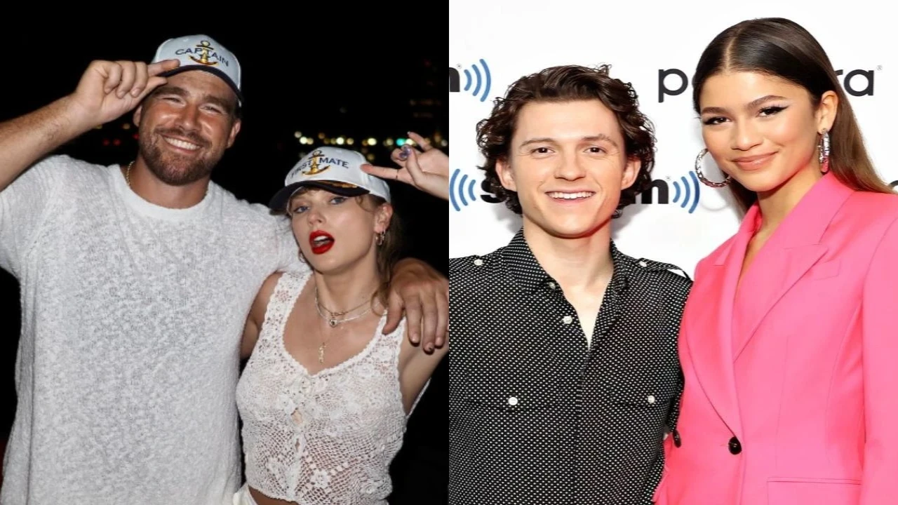 Taylor Swift and Travis Kelce and Tom Holland and Zendaya (via Instagram and Getty Images) (Image Courtesy: Instagram and Getty Images)