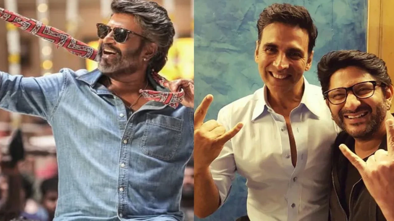 Newswrap, August 7: Rajinikanth's Coolie recording historic pre-sales to Akshay Kumar's Jolly LLB 3 teaser (Credits: Sun Pictures, Akshay Kumar's IG) Rajinikanth, Akshay Kumar, Arshad Warsi