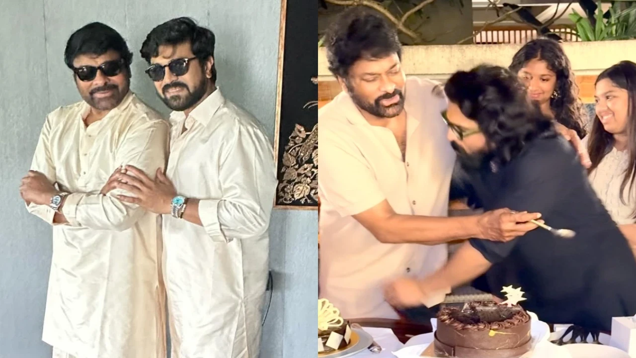 Ram Charan touches Chiranjeevi’s feet in heartwarming birthday video