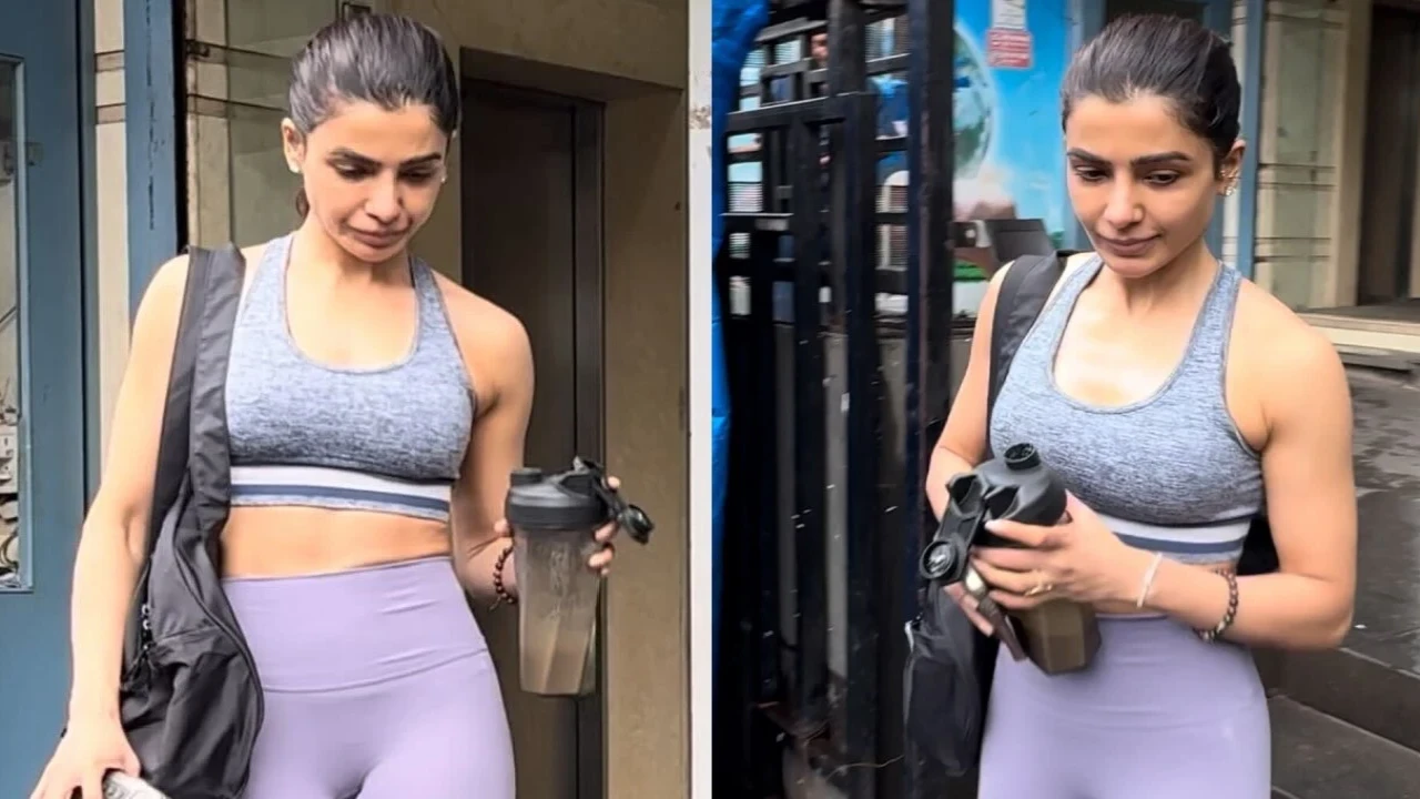 Pic credit: Pinkvilla PICS: Samantha Ruth Prabhu flaunts her toned midriff after morning workout session
