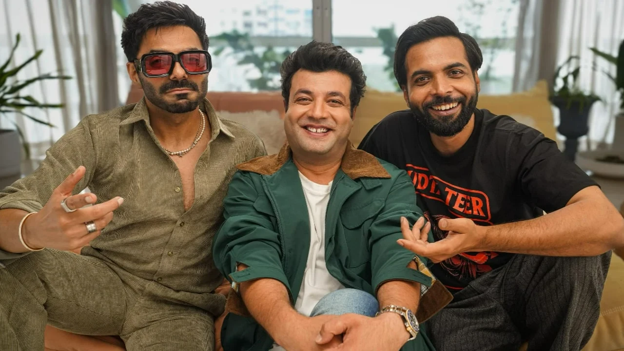 Abhishek Banerjee, Aparshakti Khurana and Varun Sharma