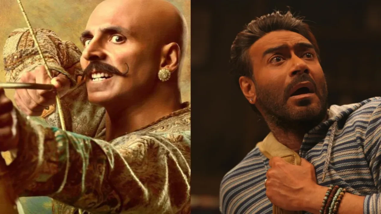 Housefull 4 and Golmaal Again are few of the many comedy movies available to watch on JioHotstar (Credit: NGE, Reliance) Akshay Kumar, Ajay Devgn