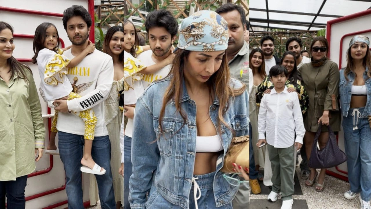 In Pics: Ex-bahu Malaika Arora hosts lunch for Salman Khan's sisters Alvira Khan Agnihotri, Arpita Khan and kids. APH Images