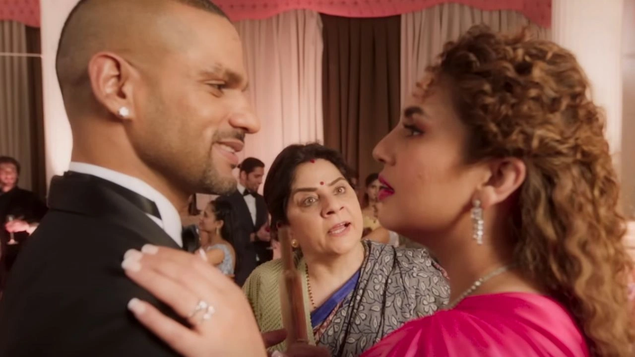 Did Huma Qureshi and former cricketer Shikhar Dhawan ever date after their onscreen dance in Double XL? Picture courtesy: T-Series/YouTube