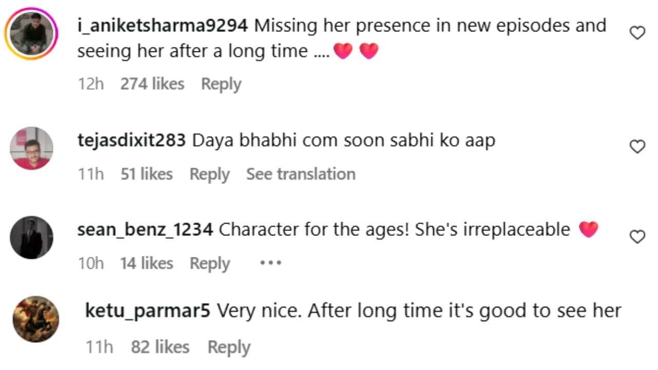 Fans react to Asit Modi and Disha Vakani's reunion 