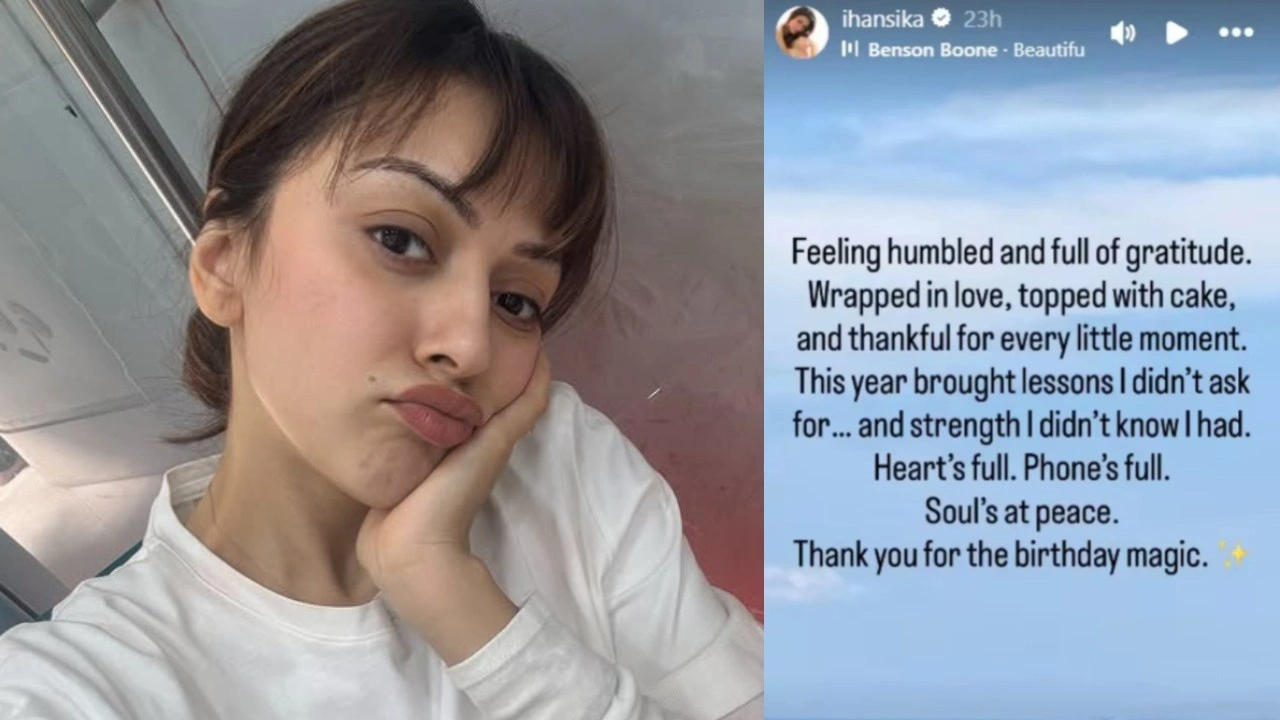 Hansika Motwani drops cryptic birthday post on birthday. Picture courtesy: Hansika Motwani/Instagram