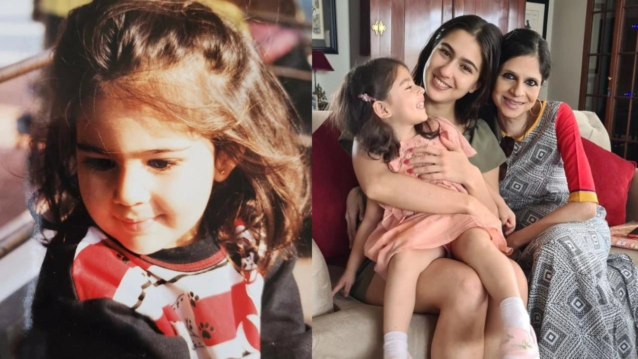 11 THEN vs NOW pictures of Sara Ali Khan. Picture courtesy: Saba Ali Khan/Instagram