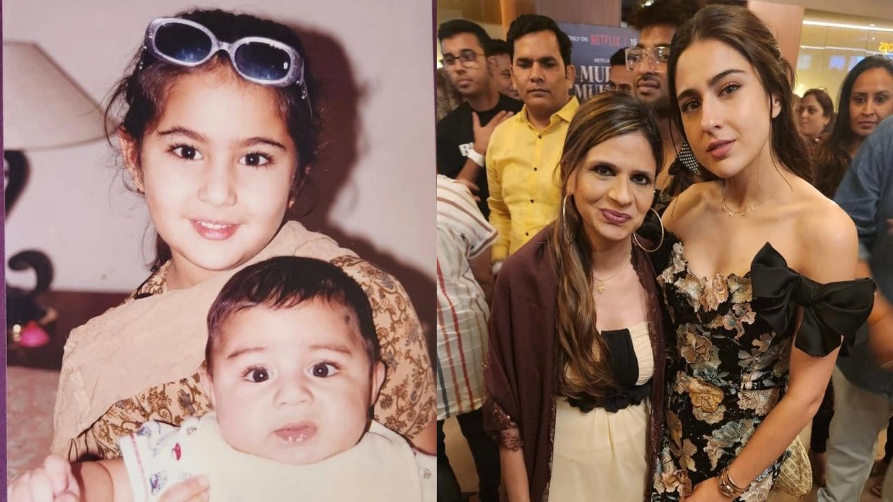 11 THEN vs NOW pictures of Sara Ali Khan. Picture courtesy: Saba Ali Khan/Instagram