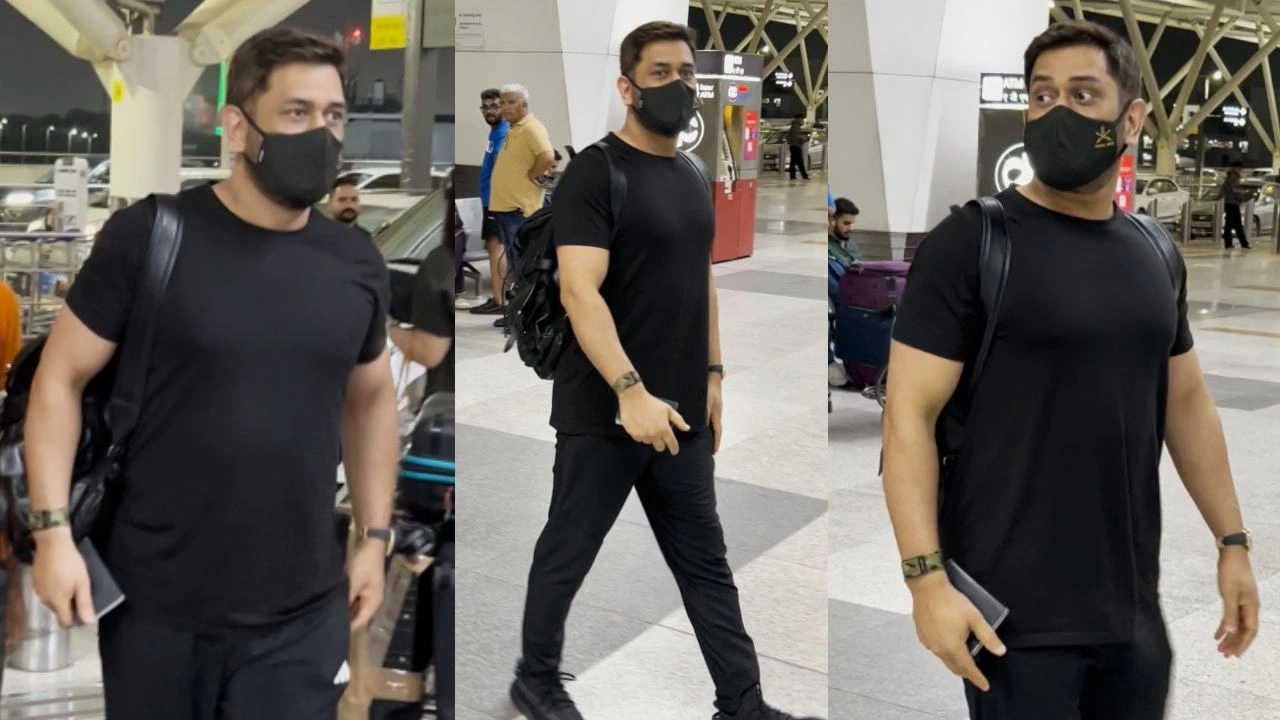 MS Dhoni politely declines fan's photo request at Mumbai airport. Picture courtesy: APH Images