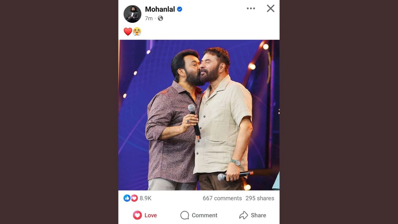 Mohanlal's Facebook post (via Facebook)