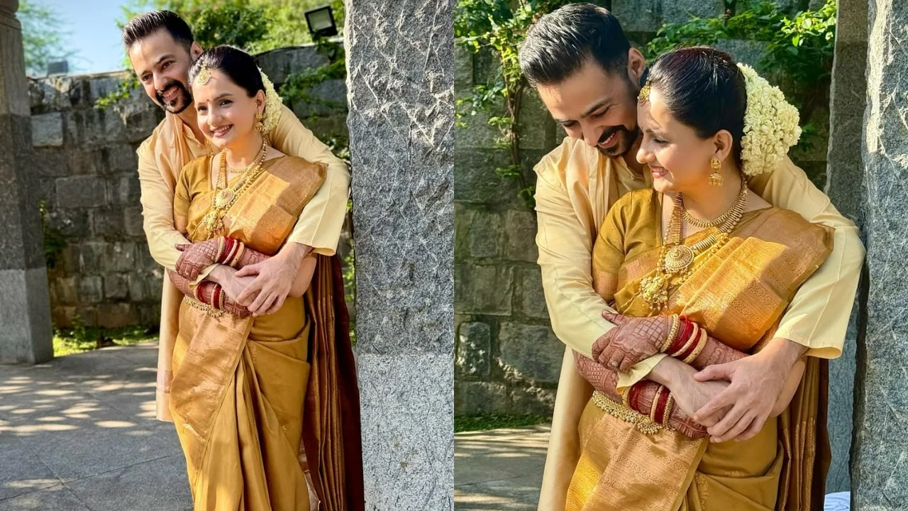 Gia Manek and Varunn Jain's first wedding photos