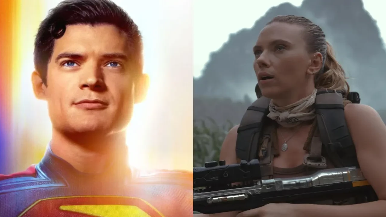 Superman crosses Jurassic World: Rebirth domestically but the dinosaur film wins the global contest (Credit: Warner Bros, Universal) David Corenswet, Scarlett Johansson