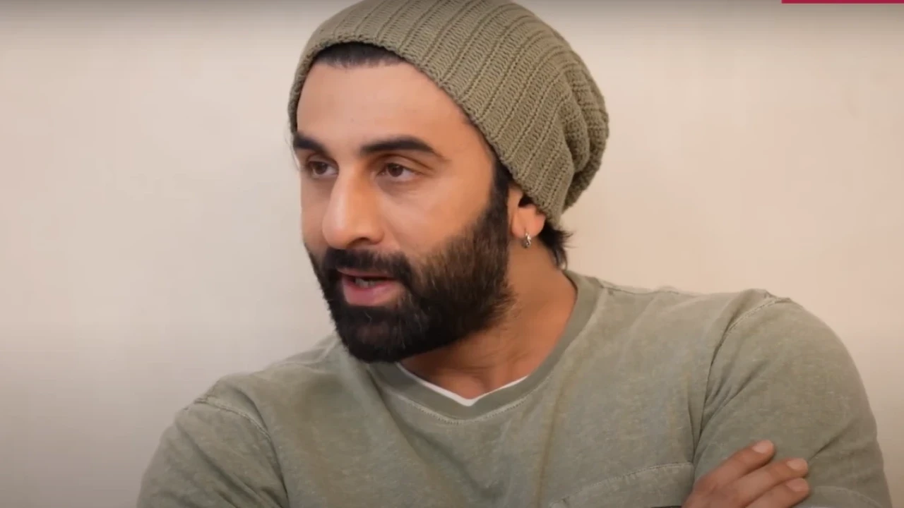 Ranbir Kapoor does something hilarious as he meets a team member on flight (PC: Pinkvilla) Ranbir Kapoor does something hilarious as he meets a team member on flight