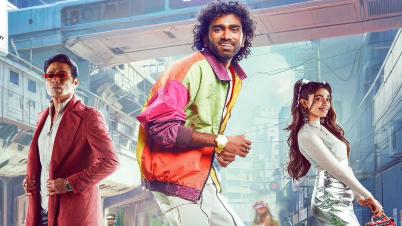 Love Insurance Kompany First Punch OUT: Pradeep and Krithi try their hand at finding true love in 2040 (PC: Seven Screen Studio, X) Love Insurance Kompany First Punch OUT: Pradeep and Krithi try their hand at finding true love in 2040