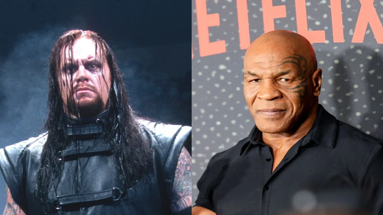 Undertaker, Mike Tyson: courtesy of Getty Images