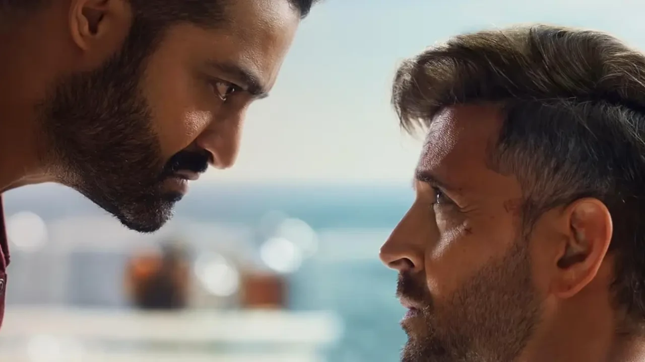 War 2 doesn't collect much on 2nd Saturday at the Indian box office (Credit: YRF) Jr NTR, Hrithik Roshan