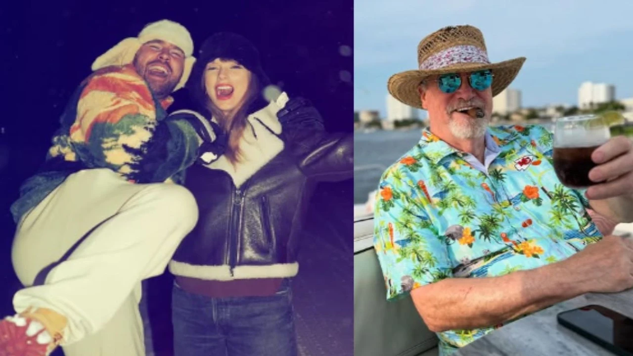 Travis Kelce and Taylor Swift and Ed Kelce (via Instagram/Travis Kelce) (Image Courtesy: Instagram)