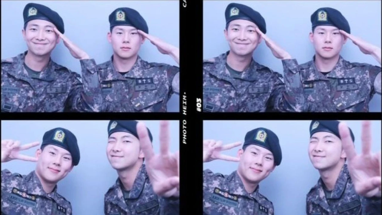 Joohoney, RM: courtesy of RM's Instagram