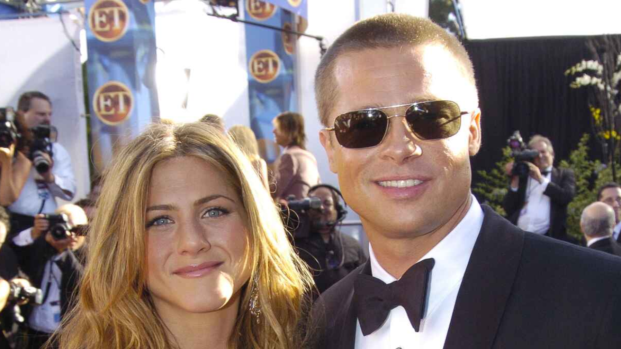 Jennifer Aniston and Brad Pitt via Getty Images Getty Images