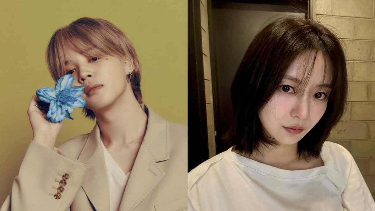 Jimin, Song Da Eun: courtesy of BIGHIT MUSIC, Song Da Eun's Instagram Jimin, Song Da Eun: courtesy of BIGHIT MUSIC, Song Da Eun's Instagram