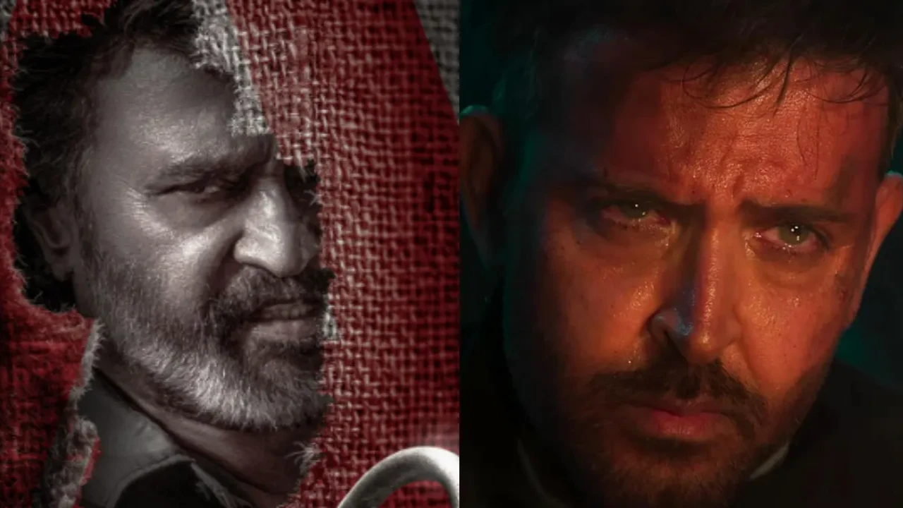 Coolie takes the 3rd spot while War 2 settles for 4th in the list of highest grossing Indian movies of 2025 (Credit: Sun Pictures, YRF) Rajinikanth, Hrithik Roshan