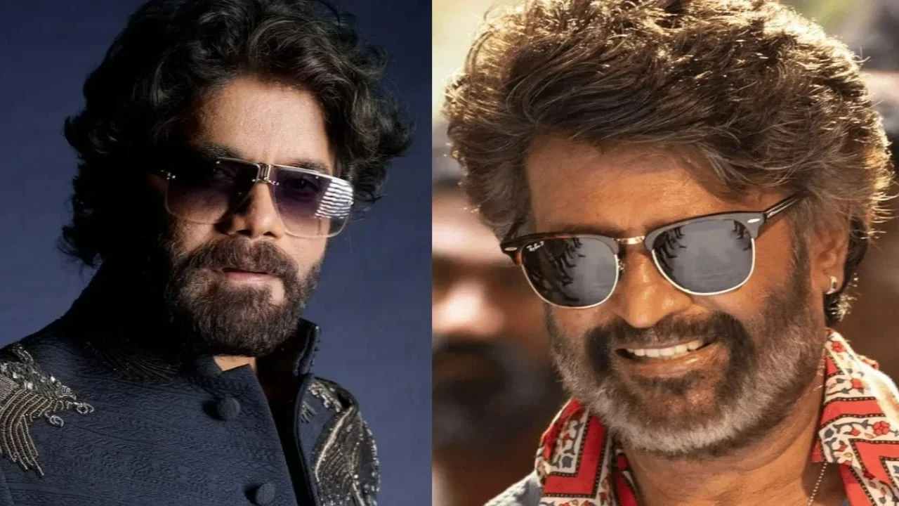 Nagarjuna's secret to having a fit physique and good looks revealed (Pic Credit: Sun Cinema, Nagarjuna on X)) Nagarjuna, Rajinikanth
