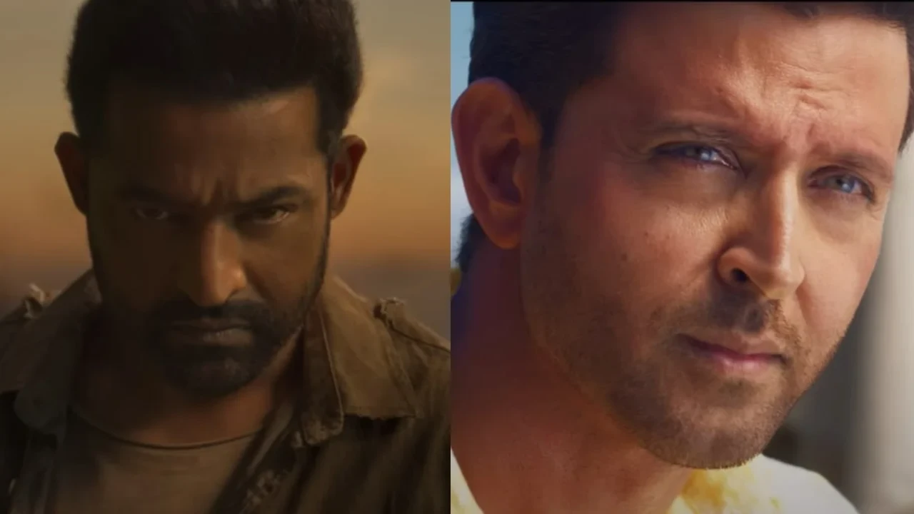 Jr NTR's speech for Hrithik Roshan at War 2 event (Pic Credit: YRF YouTube) Jr NTR, Hrithik Roshan
