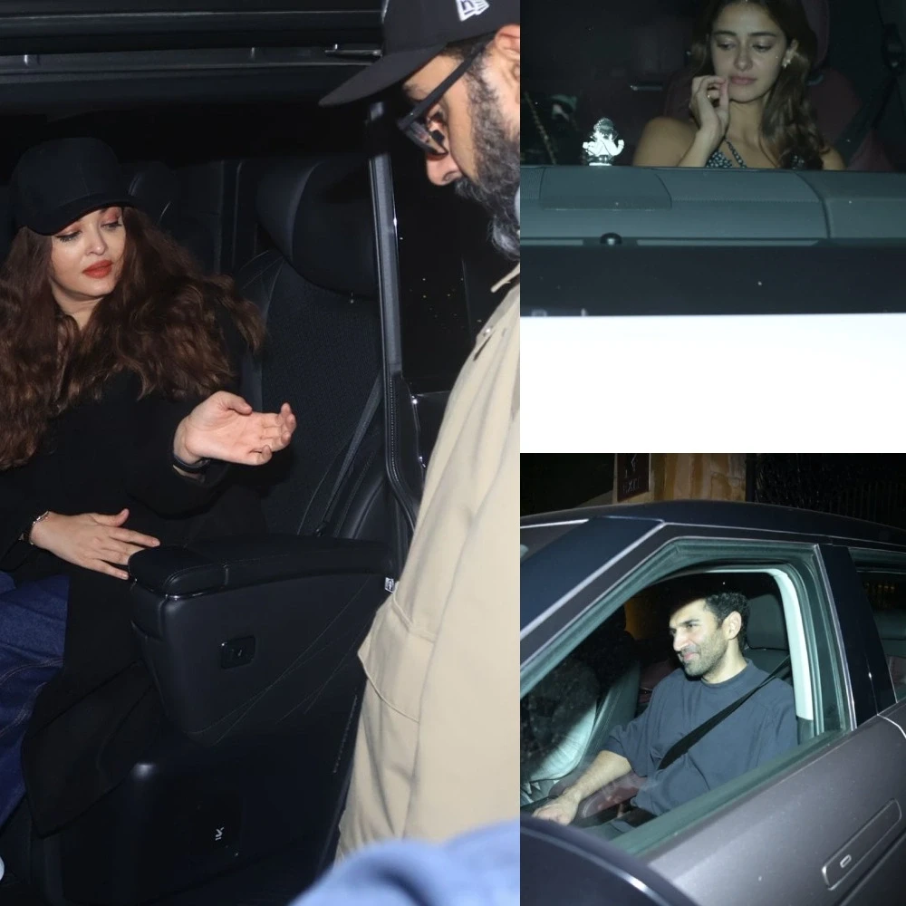 Big Spottings: Aishwarya Rai-Abhishek at airport to ex lovers Ananya and Aditya Roy Kapur attend Ahaan’s Saiyaara party