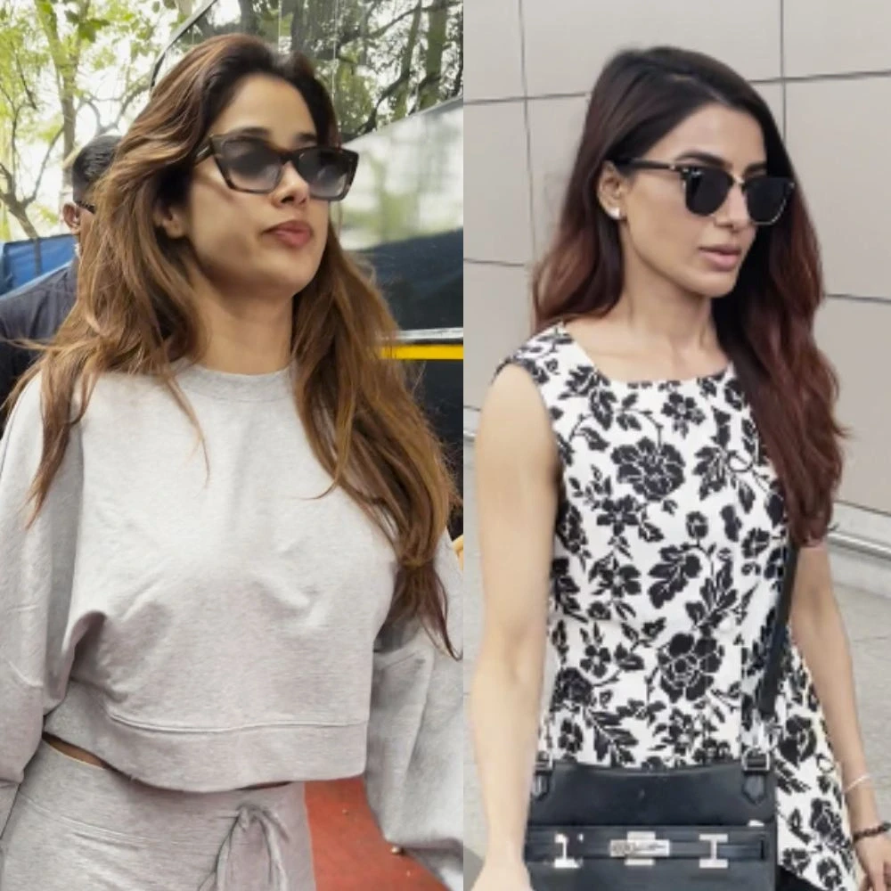Style Check: Janhvi Kapoor rocks body-hugging tracksuit while Samantha Ruth Prabhu keeps it effortless at airport