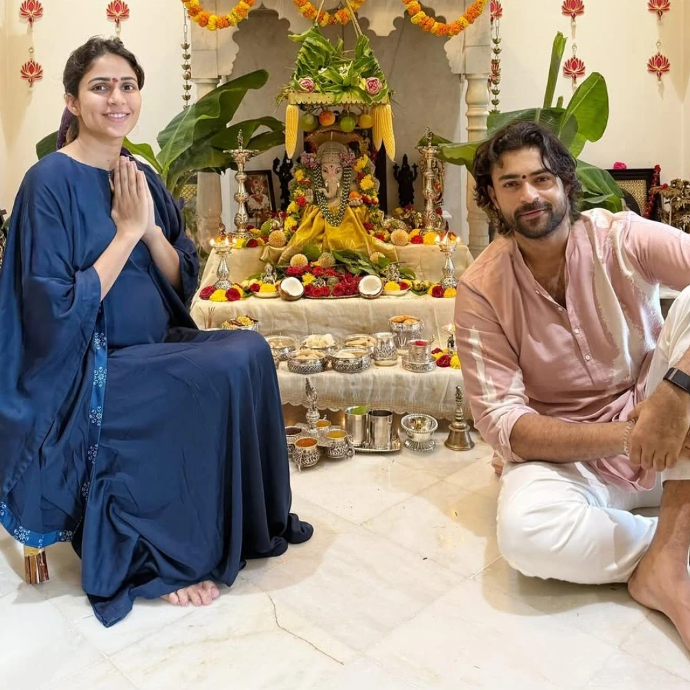 Varun Tej Konidela and Lavanya Tripathi celebrate Ganesh Chaturthi, dropping FIRST PIC with baby bump