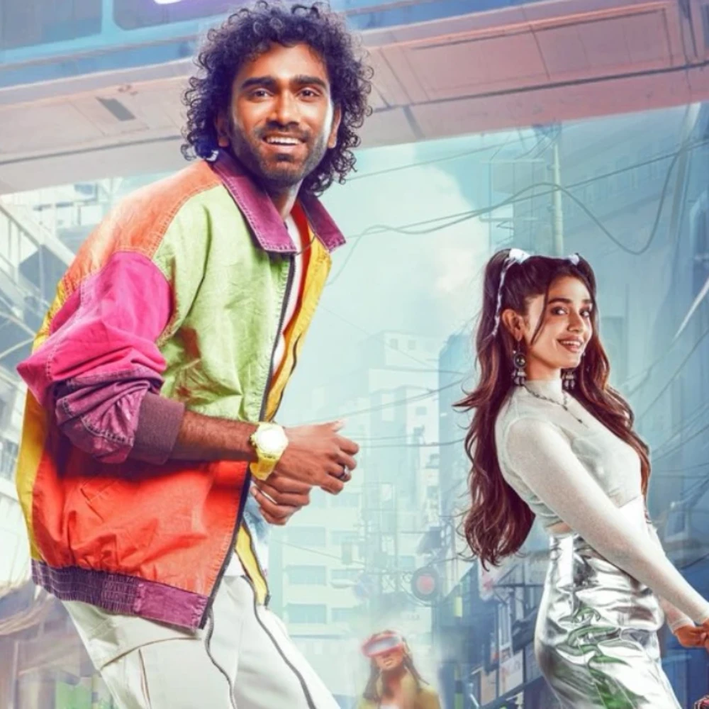Love Insurance Kompany First Punch OUT: Pradeep and Krithi try their hand at finding true love in 2040, don't miss Rajinikanth nod