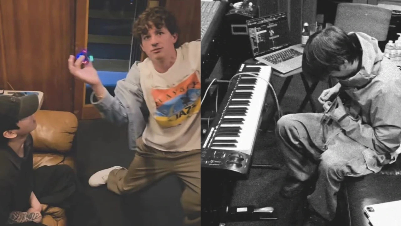 BTS with Charlie Puth: courtesy of J-Hope's Instagram BTS with Charlie Puth: courtesy of J-Hope's Instagram