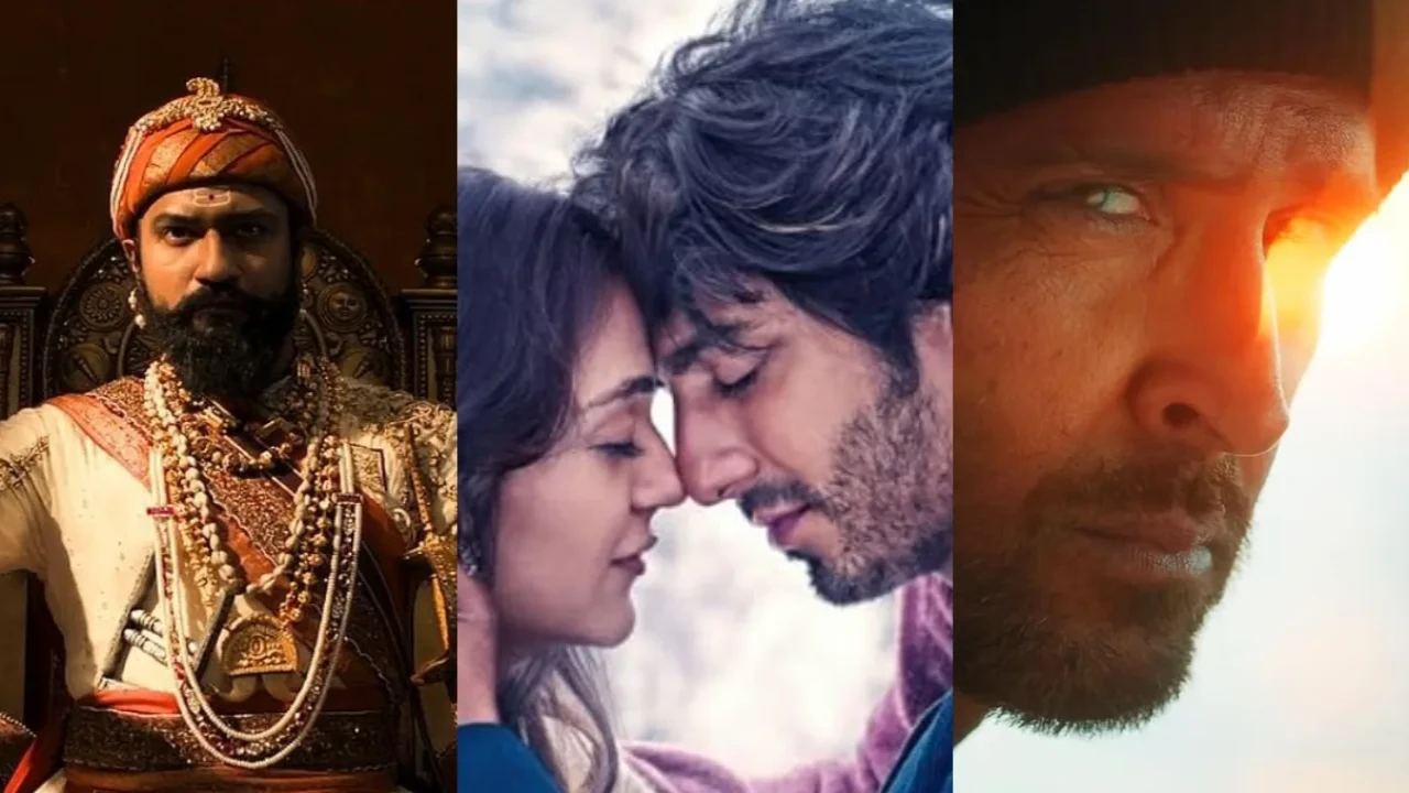 Chhaava is the highest grossing Bollywood movie of 2025; War 2 has settled for the 3rd spot despite underperformance (Credit: Maddock, YRF) Vicky Kaushal, Ahaan Panday, Aneet Padda, Hrithik Roshan