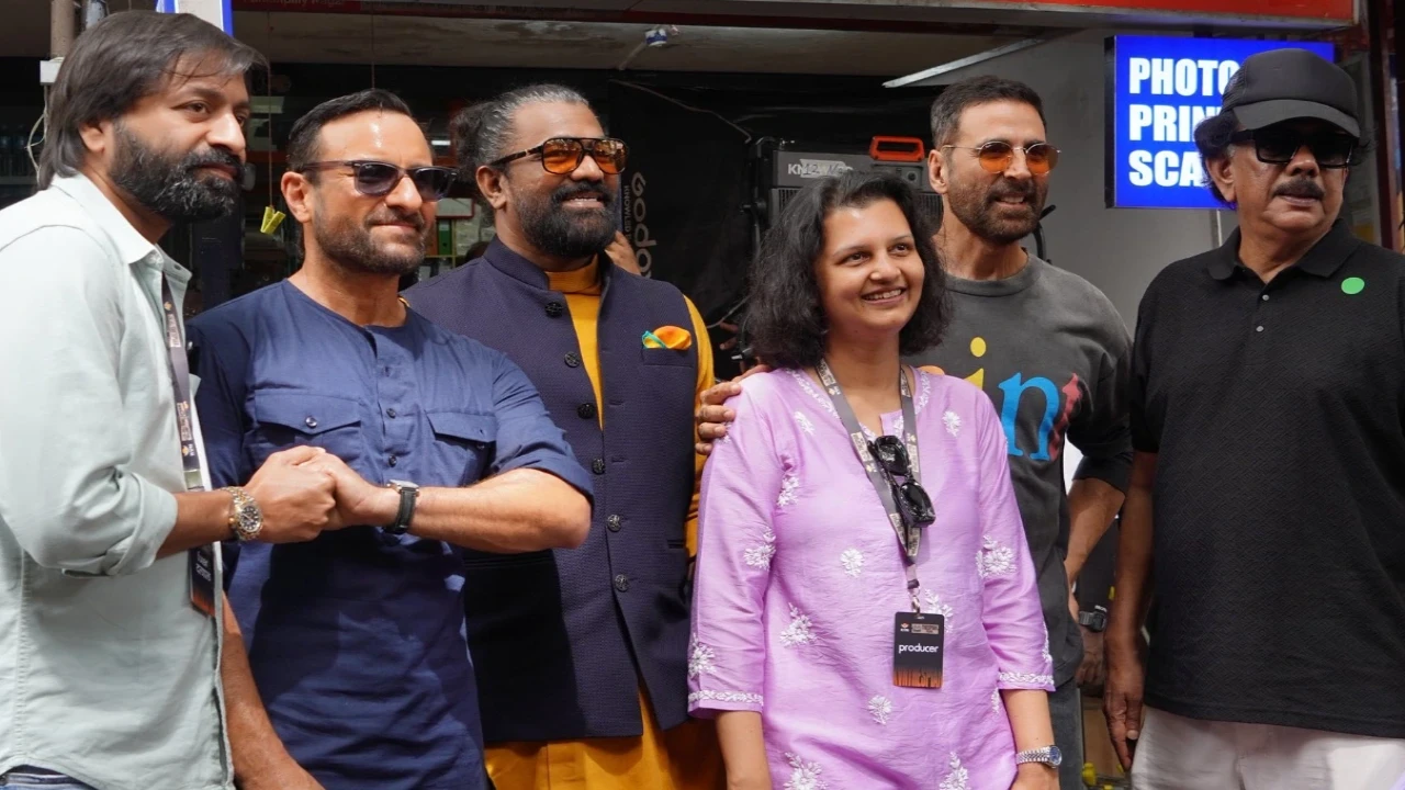 Akshay Kumar and Saif Ali Khan kickstart shoot for Priyadarshan’s Haiwaan (PC: KVN Productions, X) Akshay Kumar and Saif Ali Khan kickstart shoot for Priyadarshan’s Haiwaan